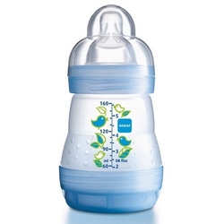 MAM First Bottle 160 ml. sutteflaske, BPA fri, 80% mindre kolik! Dreng